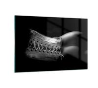 Impression sur Verre 120x80cm Tableaux Image Corps féminin corset en cuir femme