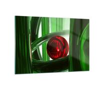Impression sur Verre 120x80cm Tableaux Image Infographie 3d moderne composition