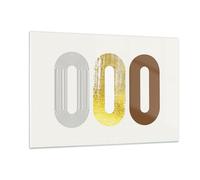 Impression sur Verre 120x80cm Tableaux Image Ovale Tapis Roulant Abstraction