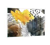 Impression sur Verre 120x80cm Tableaux Image Photo Abstraction Motifs Taches