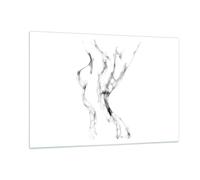 Impression sur Verre 120x80cm Tableaux Image Photo Femme Corps Nudité Decoration