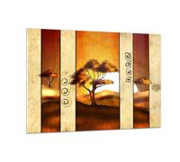 Impression sur Verre 120x80cm Tableaux Image Photo Moderne arboré savane désert