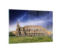 Impression sur Verre 120x80cm Tableaux Italie architecture colisée tourisme