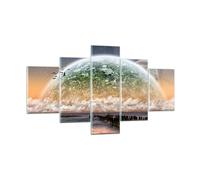 Impression sur Verre 125x70cm Tableaux Image Abstraction planète terre globe
