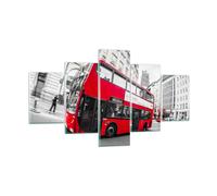 Impression sur Verre 125x70cm Tableaux Image Photo Bus Londres voyage tourisme
