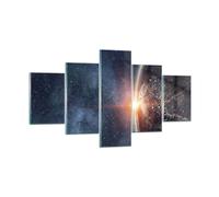 Impression sur Verre 125x70cm Tableaux Image Photo Cosmos Terre Soleil