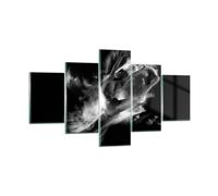 Impression sur Verre 125x70cm Tableaux Image Photo Danse Homme Saut Decoration