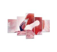 Impression sur Verre 125x70cm Tableaux Image Photo Flamant Rose Oiseau Portrait