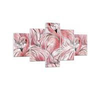 Impression sur Verre 125x70cm Tableaux Image Photo Flamant Rose Rose Exotisme