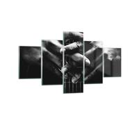 Impression sur Verre 125x70cm Tableaux Image Photo Guitare Musicien Musique