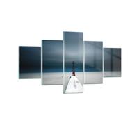 Impression sur Verre 125x70cm Tableaux Image Photo Tour Plage Ciel Decoration