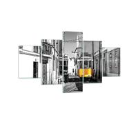 Impression sur Verre 125x70cm Tableaux Image Photo Tram Portugal Lisbonne