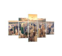 Impression sur Verre 125x70cm Tableaux Ville Gratte-ciel Amérique Centre-ville