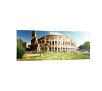 Impression sur Verre 140x50cm Tableaux Archéologie architecture italie colisée