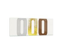 Impression sur Verre 140x50cm Tableaux Image Ovale Tapis Roulant Abstraction