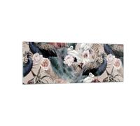 Impression sur Verre 140x50cm Tableaux Image Paons pigeonneaux flamants roses