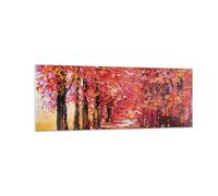 Impression sur Verre 140x50cm Tableaux Image Photo Automne Parc Avenue