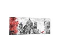 Impression sur Verre 140x50cm Tableaux Image Photo Cathédrale Berlin Amoureux