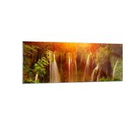 Impression sur Verre 140x50cm Tableaux Image Photo Croatie parc national cascade