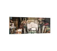 Impression sur Verre 140x50cm Tableaux Image Photo Historique Voiture Garage
