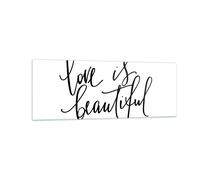 Impression sur Verre 140x50cm Tableaux Image Photo La vie est belle Decoration