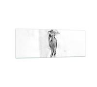 Impression sur Verre 140x50cm Tableaux Image Photo Nudité Femme Corps Decoration