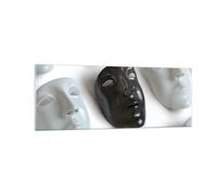 Impression sur Verre 140x50cm Tableaux Image Photo Venise masque acteur théâtre