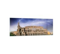 Impression sur Verre 140x50cm Tableaux Italie architecture colisée tourisme