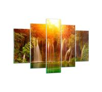 Impression sur Verre 150x100cm Tableaux Image Croatie parc national cascade