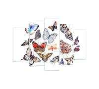 Impression sur Verre 150x100cm Tableaux Image Papillons illustration ailes