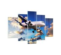 Impression sur Verre 150x100cm Tableaux Image Photo Avion vol voyage véhicule