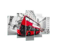 Impression sur Verre 150x100cm Tableaux Image Photo Bus Londres voyage tourisme