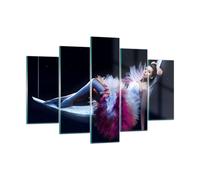 Impression sur Verre 150x100cm Tableaux Image Photo Femme mystère robe élégant