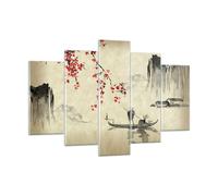 Impression sur Verre 150x100cm Tableaux Image Photo Fleur Cerises Japon