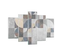 Impression sur Verre 150x100cm Tableaux Image Photo Géométrie Pierre Decoration