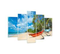 Impression sur Verre 150x100cm Tableaux Image Photo Golfe océan paume bateau