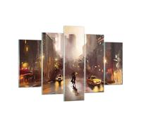 Impression sur Verre 150x100cm Tableaux Image Photo Manhattan Couple Rue