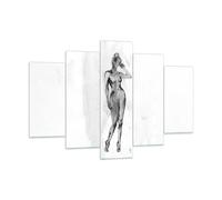Impression sur Verre 150x100cm Tableaux Image Photo Nudité Femme Corps