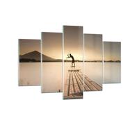 Impression sur Verre 150x100cm Tableaux Image Photo Radeau Ouest Le Soleil
