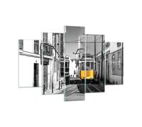 Impression sur Verre 150x100cm Tableaux Image Photo Tram Portugal Lisbonne