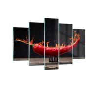 Impression sur Verre 150x100cm Tableaux Piment paprika organique agriculture
