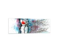 Impression sur Verre 160x50cm Tableaux Astronaute Univers astronomie explorateur