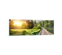 Impression sur Verre 160x50cm Tableaux Image architecture promenade Swan Paysage