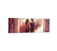 Impression sur Verre 160x50cm Tableaux Image artistique illustration amant