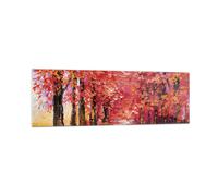 Impression sur Verre 160x50cm Tableaux Image Photo Automne Parc Avenue