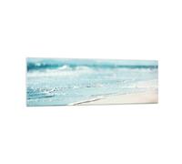Impression sur Verre 160x50cm Tableaux Image Photo Bord Vague Eau Art Decoration