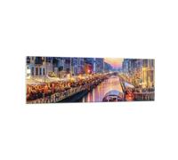 Impression sur Verre 160x50cm Tableaux Image Photo Canal Grande Soir Decoration