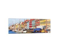 Impression sur Verre 160x50cm Tableaux Image Photo Copenhague Nahavn Navires