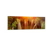 Impression sur Verre 160x50cm Tableaux Image Photo Croatie parc national cascade