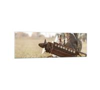 Impression sur Verre 160x50cm Tableaux Image Photo Enfance Avion Jouet